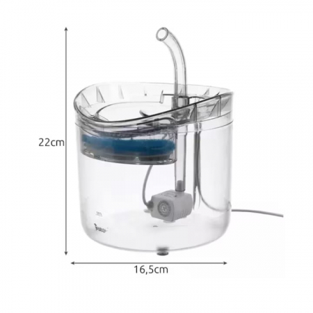 Dispenser de apa automat pentru caini si pisici VarioShop® pentru hidratarea optima a animalelor de companie, cu design adaptabil si capacitate extinsa, senzor infrarosu, purificare apa, ultra-silenti [1]