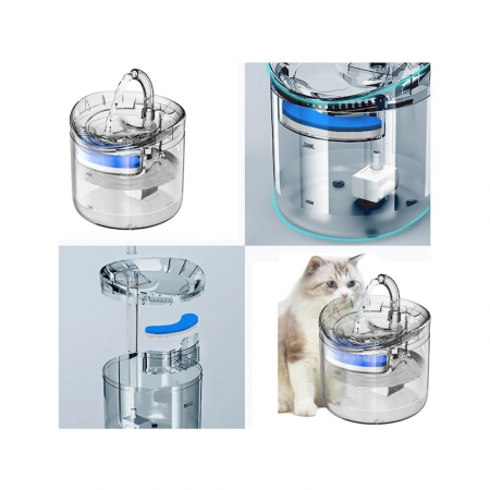 Dispenser de apa automat pentru caini si pisici VarioShop® pentru hidratarea optima a animalelor de companie, cu design adaptabil si capacitate extinsa, senzor infrarosu, purificare apa, ultra-silenti [9]