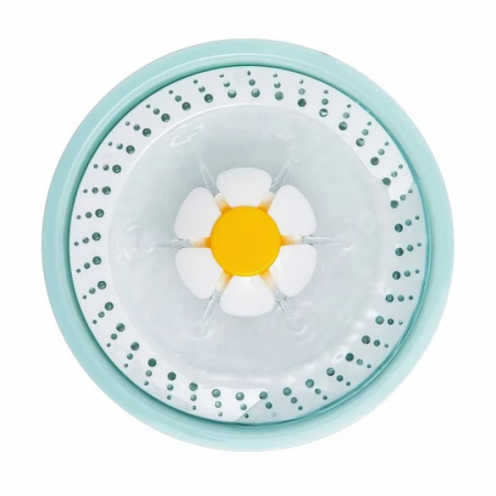 Dispenser/Fantana automata pentru animale de companie VarioShop®, Cu purificare si filtrare prin carbune activ, 3 trepte de reglare debit, Iluminare LED, Adaptor USB priza, Capacitate 2.4 l, Alb [7]