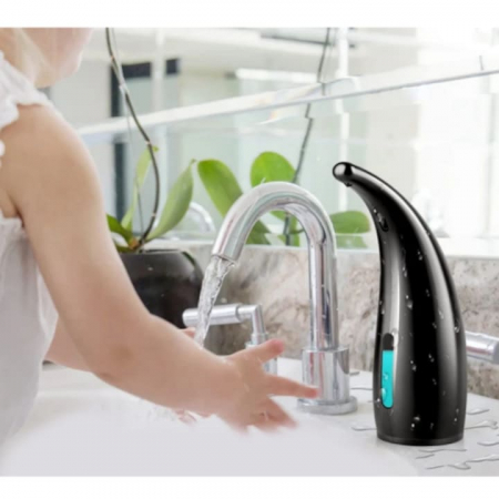 Dozator automat cu senzor pentru sapun lichid VarioShop®, rezistent la apa IPX7, capacitate 300 ml, dimensiuni, 22 x 14 x 7 cm, Negru [11]