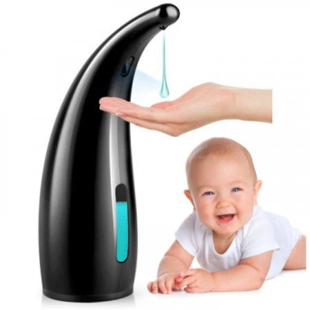 Dozator automat cu senzor pentru sapun lichid VarioShop®, rezistent la apa IPX7, capacitate 300 ml, dimensiuni, 22 x 14 x 7 cm, Negru [15]