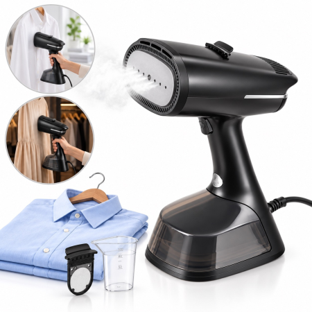 Fiare, statii & aparate de calcat cu abur - Fier de calcat cu abur portabil VarioShop®, 1400W, calcare usoara cu functie de aspirare, 2 trepte de abur, rezervor 270 ml