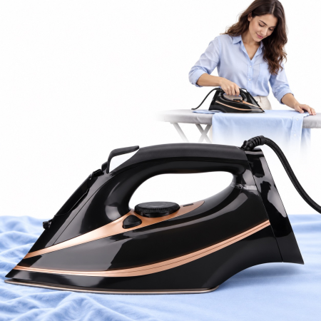 Fiare, statii & aparate de calcat cu abur - Fier de calcat cu abur VarioShop®, talpa ceramica, debit continuu 40 g/min, jet 160 g/min, rezervor 360 ml, calcare verticala, anticalcar, anti-picurare, autocuratare