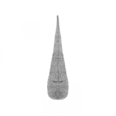 Figurina decorativa gnom de Craciun VarioShop®, decoratiune unica, ideal pentru cadou, material textil, 30 x 8 cm, Gri [7]