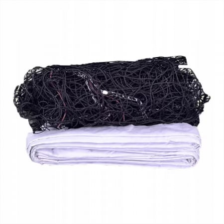 Fileu VarioShop® pentru volei, badminton si tenis, Plasa rezistenta, Cadru durabil, Geanta de transport cu fermoar si maner inclusa, Dimensiune 9.5 x 1 m, Negru [10]