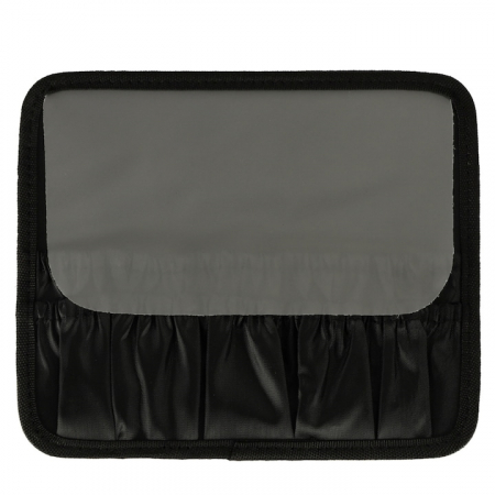 Geanta de Voiaj pentru Cosmetice VarioShop®, cu Oglinda pentru Make-up Iluminata cu Tehnologie LED, Husa pentru Pensule de Machiaj, Compartimente Reglabile, Dimensiuni 26 x 23 x 11 cm, Negru [16]