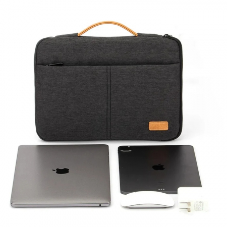 Geanta Universala pentru Laptop VarioShop®, 15.6 inch, Rezistenta la Apa, Design Minimalist si Elegant, Compatibila laptop Apple MacBook Air, MacBook Pro Touch Bar, Asus, Acer, Dell, Huawei, 39 x 28 x [5]