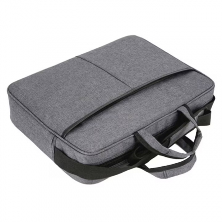 Geanta Universala VarioShop®, pentru Laptop 15.6 inch, Rezistenta la Apa, Curea Detasabila, Design Clasic si Elegant, Compatibila laptop Apple, Asus, Acer, Dell, Huawei, 41 x 32 cm, Gri [3]