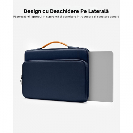 Geanta Universala VarioShop®, pentru Laptop 15.6 inch, Rezistenta la Apa, Design Clasic si Elegant, Compatibila laptop Apple MacBook Air, MacBook Pro Touch Bar, Asus, Acer, Dell, Huawei, 39 x 4.5 x 28 [3]