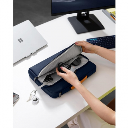 Geanta Universala VarioShop®, pentru Laptop 15.6 inch, Rezistenta la Apa, Design Clasic si Elegant, Compatibila laptop Apple MacBook Air, MacBook Pro Touch Bar, Asus, Acer, Dell, Huawei, 39 x 4.5 x 28 [5]