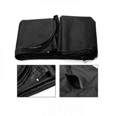 Husa bancheta auto VarioShop® pentru protectie si transport animale, caini si pisici, usor de utilizat si de curatat, antizgarieturi, impermeabila, universala, 144 x 144 cm, negru [14]