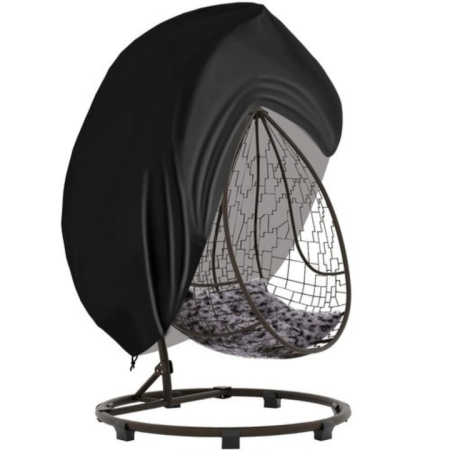 Husa de protectie pentru scaun de gradina VarioShop®, impermeabila, rezistenta extinsa, usor de depozitat, material oxford, sezon toamna-iarna, 450 x 155 cm, Negru
