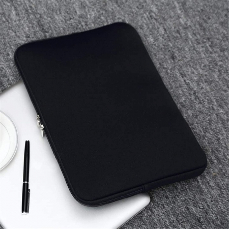 Husa de Protectie si Transport pentru Laptop VarioShop®, pana la 15.6 inch, cu Burete Antisoc, Rezistena la Apa, Compatibila cu Apple MacBook Air, MacBook Pro Touch, 38 x 1.5 x 29 cm, Negru [4]