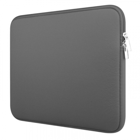 Husa / geanta laptop - Husa de Protectie si Transport pentru Laptop VarioShop®, pana la 15.6 inch, cu Burete Antisoc, Rezistena la Apa, Compatibila cu Apple MacBook Air, MacBook Pro Touch, 42 x 1.5 x 30 cm, Gri