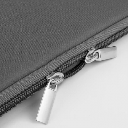 Husa de Protectie si Transport pentru Laptop VarioShop®, pana la 15.6 inch, cu Burete Antisoc, Rezistena la Apa, Compatibila cu Apple MacBook Air, MacBook Pro Touch, 42 x 1.5 x 30 cm, Gri [8]