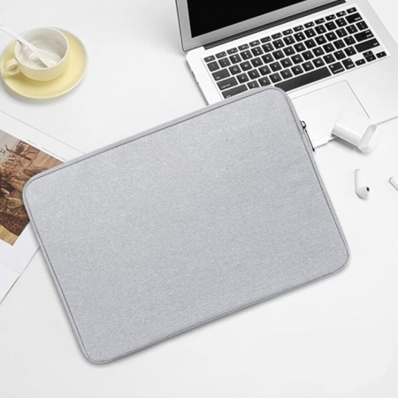Husa Universala VarioShop®, pentru Laptop 14.2 inch, cu Burete Antisoc, Rezistena la Apa, Compatibila laptop Apple MacBook Air, MacBook Pro Touch Bar, Asus, Acer, Dell, Huawei, 35 x 2 x 24 cm, Gri [17]