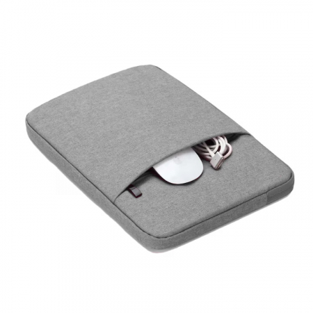 Husa Universala VarioShop®, pentru Laptop 14.2 inch, cu Burete Antisoc, Rezistena la Apa, Compatibila laptop Apple MacBook Air, MacBook Pro Touch Bar, Asus, Acer, Dell, Huawei, 35 x 2 x 24 cm, Gri [10]