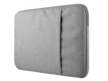 Husa / geanta laptop - Husa Universala VarioShop®, pentru Laptop 15.6 inch, cu Burete Antisoc, Rezistena la Apa, Compatibila laptop Apple MacBook Air, MacBook Pro Touch Bar, Asus, Acer, Dell, Huawei, 40cm x 2cm x 30cm, Gri