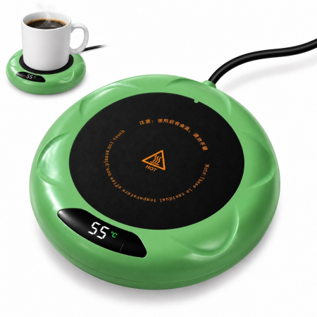 Articole pentru bauturi si cafele - Incalzitor de cani VarioShop®, pentru cafea si ceai, temperatura reglabila in 3 trepte, alimentare USB , 11,5 × 2 cm, verde