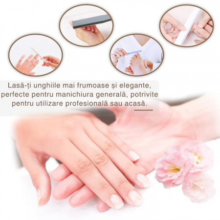 Instrumente profesionale pentru pedichiura medicala VarioShop®, Ideale pentru ingrijirea picioarelor si Indepartarea eficienta a calusurilor, Material durabil din otel inoxidabil, Set complet de 30 ac [10]
