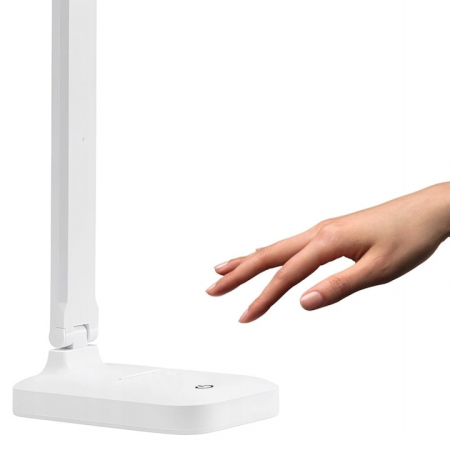 Lampa LED pentru birou VarioShop®, 3 Niveluri de reglare a luminozitatii, Design pliabil si ajustabil, Control tactil, Alimentare USB, Cap rotativ 180°, Ideala pentru birou, dormitor sau living, Culoa [1]