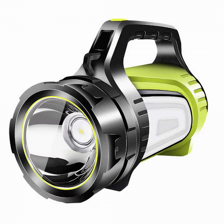 Lanterna LED Reincarcabila VarioShop® - 3 Surse de Lumina, 10 Module de Lumina, 8-20h Autonomie, Acumulator Extern 8000 mAh, Curea Umar 95 cm, Baterie 4500 mAh, Incarcare MicroUSB, Diametru 10 cm, Dim [19]