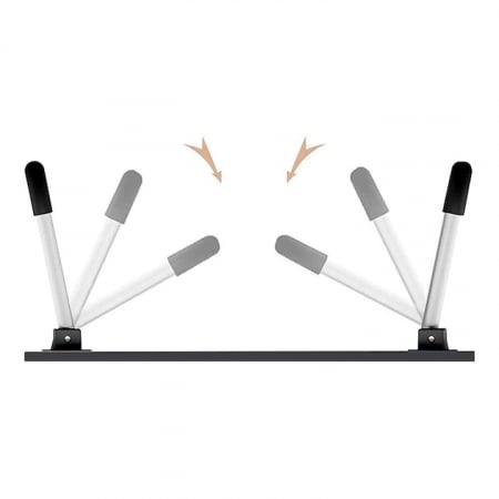 Masa Pliabila MultiFunctionala VarioShop®, Pentru Laptop sau Mic-Dejun la Pat, Suport pentru Tableta/Telefon/Pahar, Dimensiune 28 x 60 x 40cm, Bej [8]