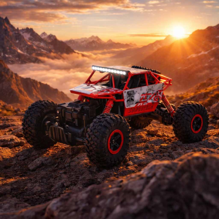 Masina cu telecomanda VarioShop®, 4x4 pentru off-road, control la distanta 2.4GHz, doua motoare, roti mari, rezistenta la impact, autonomie 15 min, raza 50 m, ideala pentru copii si adulti