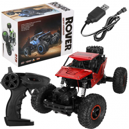 Masina Monster Truck Off-Road VarioShop®, 4×4, telecomanda, 26x14x17cm, rosu si negru [2]