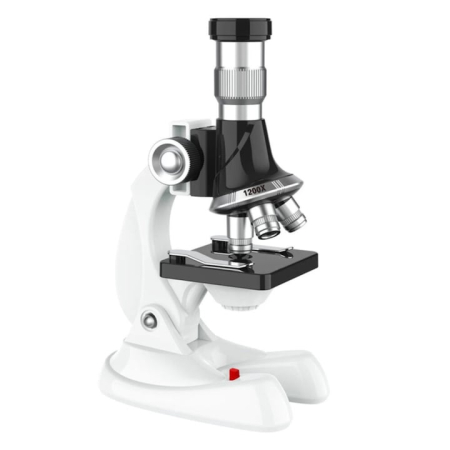 Jucarii, Copii & Bebe - Microscop educational pentru copii VarioShop®, 1200x cu iluminare LED, reglaj inclinare si set complet de accesorii pentru experimente stiintifice