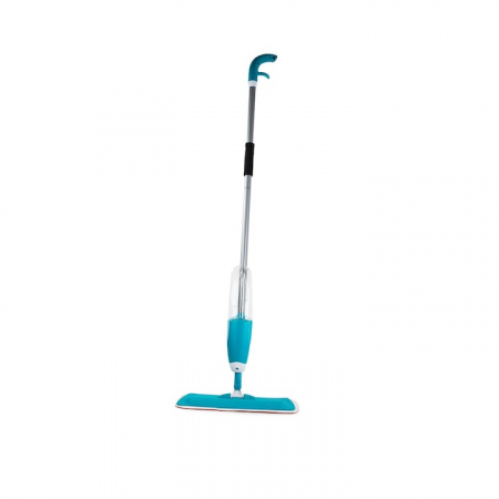 Maturi, Mopuri si galeti - Mop Plat cu Pulverizator si Rezervor VarioShop®, Laveta Microfibra, Potrivit pentru Toate Tipurile de Suprafete, Capacitate Rezervor 1 L, Albastru