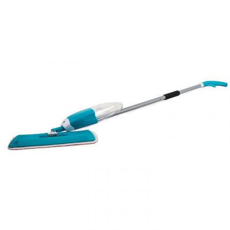 Mop Plat cu Pulverizator si Rezervor VarioShop®, Laveta Microfibra, Potrivit pentru Toate Tipurile de Suprafete, Capacitate Rezervor 1 L, Albastru [6]