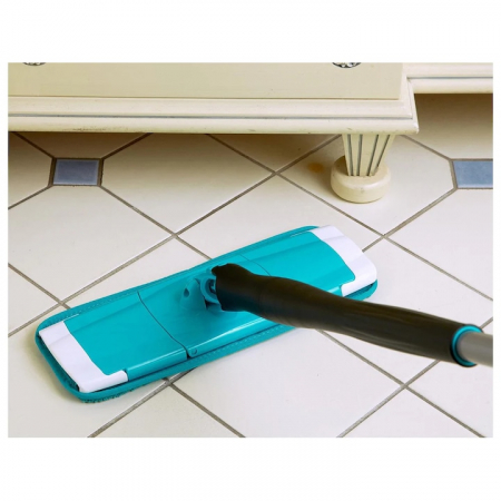 Mop Rotativ cu Microfibra VarioShop®, Maner Reglabil, Rasucire Automata, pentru toate Tipurile de Pardoseli, Albastru [5]