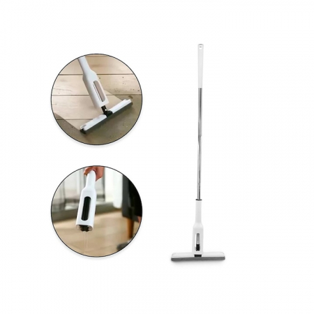 Mop Rotativ VarioShop®, Maner Reglabil, Curatenie Eficienta, Design Ergonomic, Potrivit pentru toate Tipurile de Pardoseli, 126 x 32 cm, Alb [13]