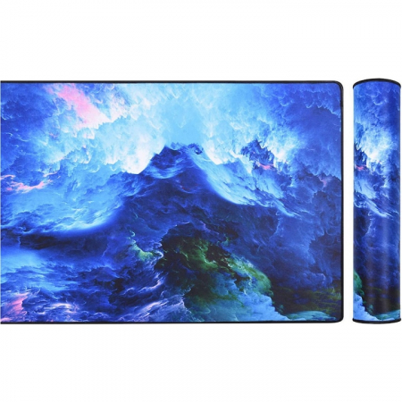 Mousepad de gaming VarioShop® cu iluminare LED, Confectionat din material flexibil, antiaderent si rezistent la umiditate, 4 module de iluminat, 7 culori, Calitate premium, Dimensiuni 80 x 30 x 0.3 cm [8]