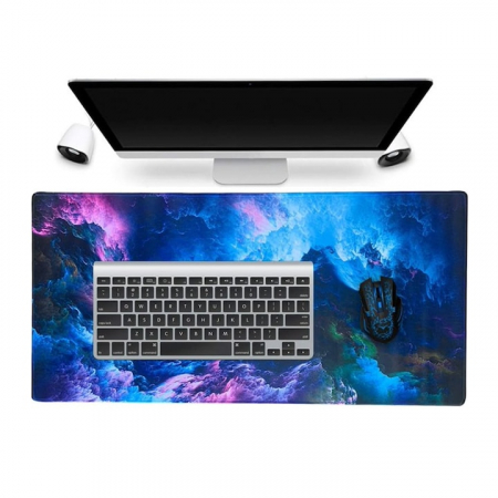 Mousepad de gaming VarioShop® cu iluminare LED, Confectionat din material flexibil, antiaderent si rezistent la umiditate, 4 module de iluminat, 7 culori, Calitate premium, Dimensiuni 90 x 40 x 0.3 cm [3]