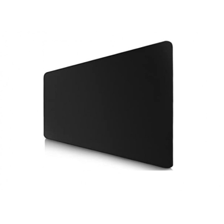 Mousepad Mare VarioShop®, Pentru Gaming, Birou, Office, Antiderapant, Cusaturi Anti-Rupere, Cauciucat, Waterproof, model Simplu, 100 x 50 cm, Negru