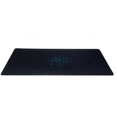 Mousepad Pentru Gaming VarioShop®, Impermeabil, Strat Anti-Derapant, Suprafata Mare de Lucru, Confortabil, Stabil, Usor de Curatat, Design Modern si Elegant, Model Fagure, Marime XXL, 90 x 40 cm, Negr [10]