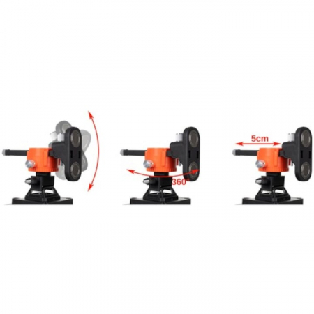Nivela Laser VarioShop®, Masurare 4D, 360°, 16 linii, 25 m, Functie Auto-Aliniere, Suport Montare pe Perete, Rezistenta la Apa/Praf, 12 x 10 x 13 cm, Negru/Portocaliu [10]