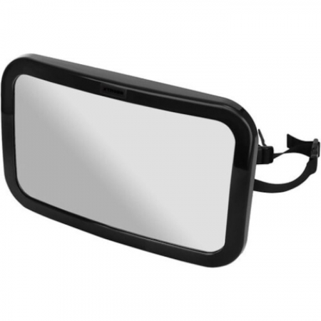 Oglinda auto supraveghere bebe VarioShop®, fixare tetiera, suport anti-alunecare, rotativa 360 grade, 30x18, 7cm, negru [18]