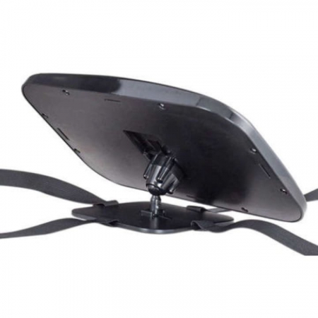 Oglinda retrovizoare pentru bebelusi din plastic VarioShop®, Rotire 360 grade, Echipata cu 4 curele care tin ferm tetiera, Ofera un unghi larg de vizualizare, Dimensiuni 30 x 19 cm [2]