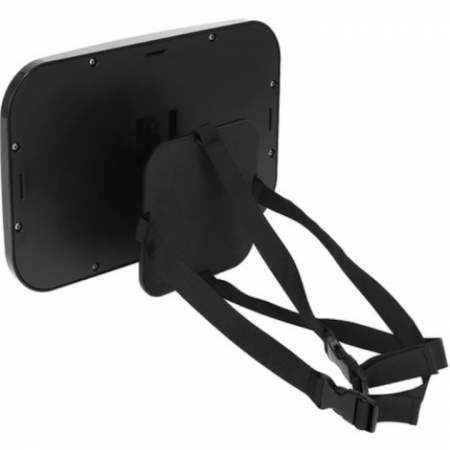 Oglinda retrovizoare pentru bebelusi din plastic VarioShop®, Rotire 360 grade, Echipata cu 4 curele care tin ferm tetiera, Ofera un unghi larg de vizualizare, Dimensiuni 30 x 19 cm [6]