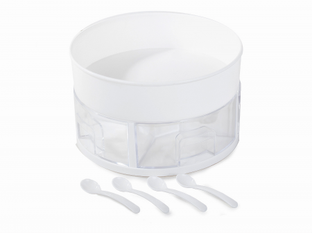 Organizator rotativ pentru bucatarie VarioShop®, cu sertare de condimente si lingurite din plastic, design compact si rotund, 13x22, 5 cm [11]