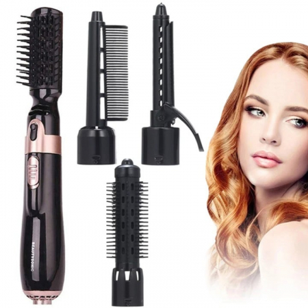 Perie Electrica 4 in 1 VarioShop®, Ondulare, Uscare, Pieptanare, Indreptare, pentru Toate tipurile de par, 2 Trepte de viteza, Putere 550W, Negru [7]