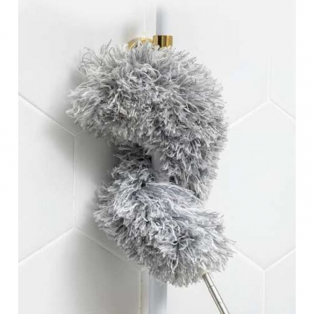 Perie/pamatuf pentru praf VarioShop®, Maner Extensibil pana la 250 cm, Pentru zone greu accesibile, Material microfibra, Antiderapant, Gri [13]