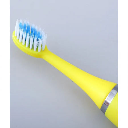 Periuta electrica sonica pentru copii VarioShop®, 8 capete de periere, perii moi, 4 moduri de curatare, smart timer, rezistent la apa IPX7, reincarcabila, 32000 pulsatii/min, Galben [10]