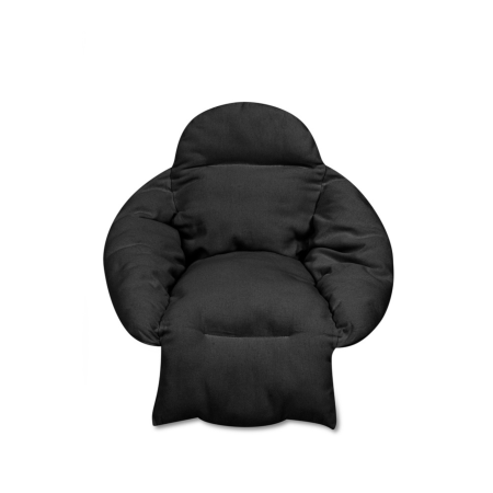 Accesorii hamace si balansoare - Perna pentru balansoar suspendat VarioShop®, confort sporit pentru sezut, spatar si zona picioarelor, material bumbac si poliester, neagra