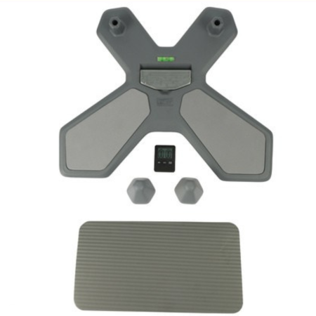 Sport - Placa de echilibru multifunctionala VarioShop®, cu contor electronic, panou reversibil 2in1, nivelă si suprafata antiderapanta, pentru antrenament abdomen, fitness si coordonare, 52x41 cm