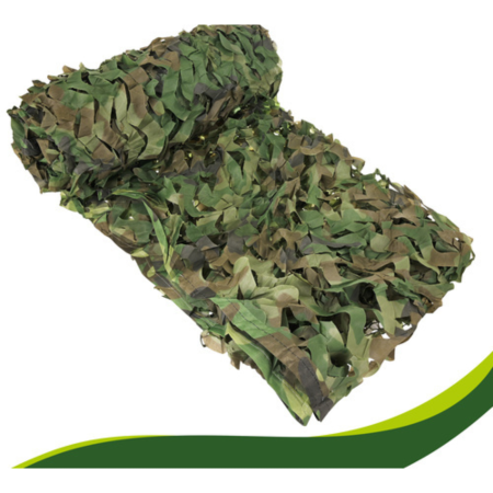 Plasa de camuflaj 4x6 m pentru gard și gradină, cu 100 benzi de prindere