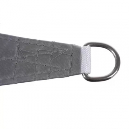 Prelata/Copertina impermeabila pentru soare VarioShop®, cu protectie UV, pentru gradina, terasa, piscina si camping, cu agatatoare, densitate 120 g/mp, dimensiune 3.6 x 3.6 m, Gri [15]